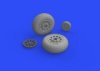Eduard 648503 P-51D wheels oval tread 1/48 EDUARD